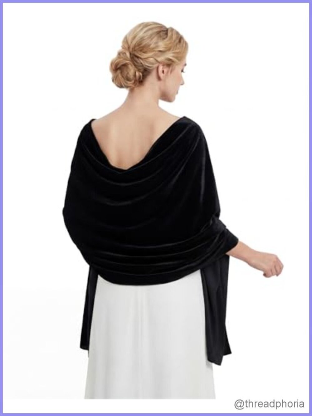 Velvet Shawl Wrap Evening Dress Scarf Versatile Formal Accessory